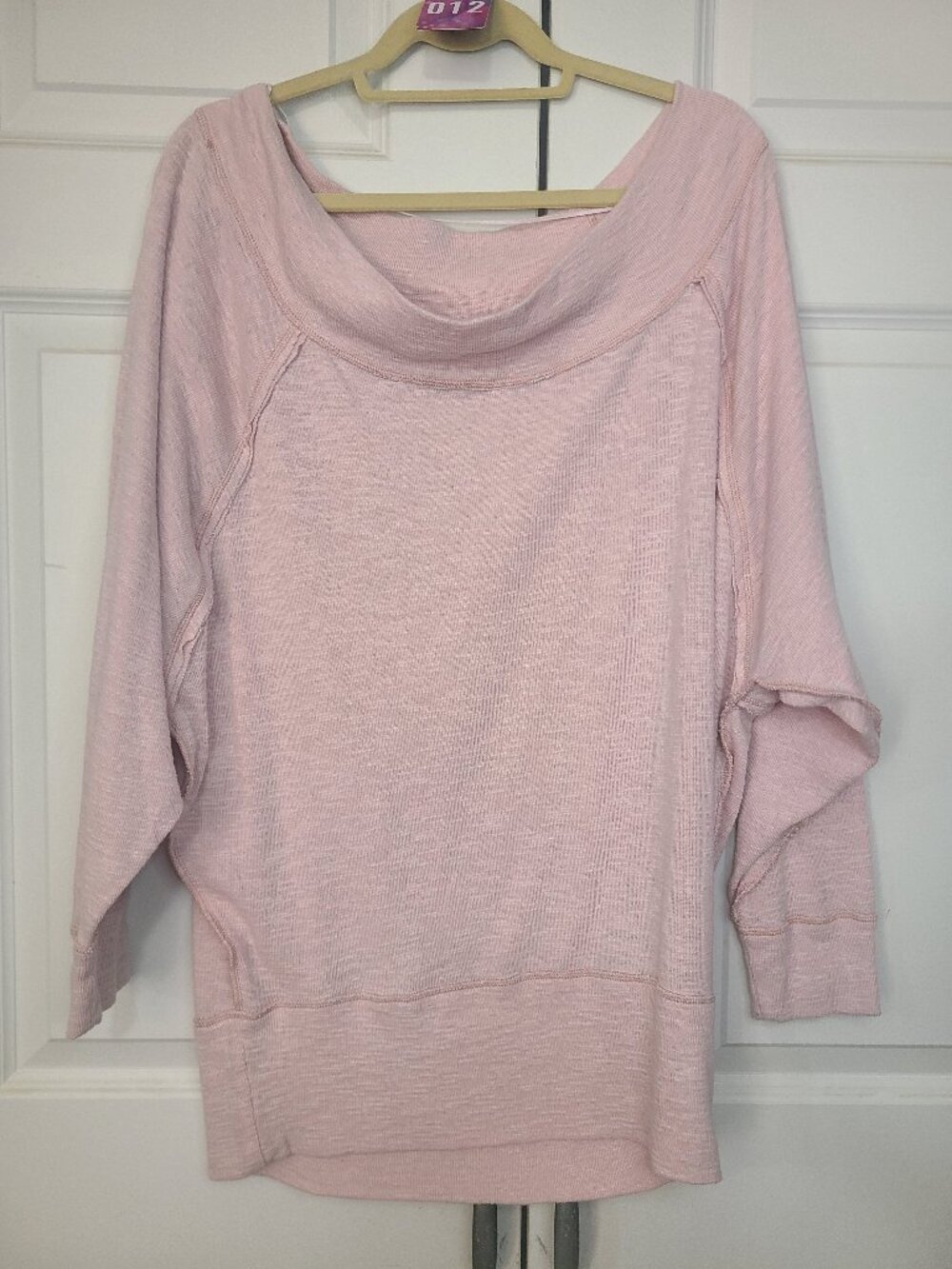 We The Free Free People Palisades Off Shoulder Oversized Boho Tunic Pink - Sz L